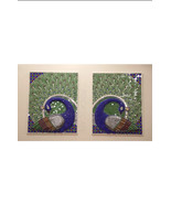 Mosaic Mirror - Peacock Blue PAIR - Peacock Theme - Bedroom Wall Decor -... - £3,920.51 GBP