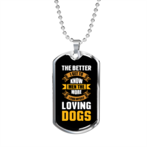 The Better Men Yellow Necklace Stainless Steel or 18k Gold Dog Tag 24&quot; Chain - £38.04 GBP+