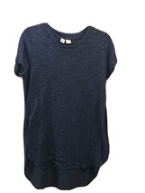 MUDD Womens Shirt High-Low Round Neck Green/Black Heather Size M - £3.98 GBP