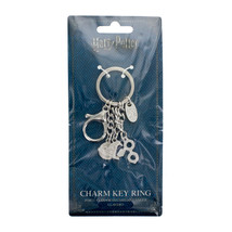 Harry Potter Hogwarts Charm Logos Metal Key Ring Key Chain NEW UNUSED - £10.04 GBP