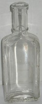 Vtg A&amp;P Extract Rectangular Clear Glass Bottle Spice Prop Vase Barn Dig Dump - £6.99 GBP
