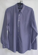 GEOFFREY BEENE FITTED LAVENDER BUTTON FRONT LONG SLEEVE DRESS SHIRT  16/... - $16.19