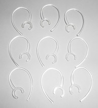 9 Clear Large Clamp Ear hook Universal 9mm dia Bluetooth headset replace... - $7.42