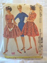 McCalls 6673 Vtg 1962 pattern Rockabilly dress or slim dress SZ 14 Bust 34 - £11.79 GBP