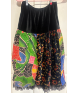 Inga Women&#39;s Mexican Elasticized Waist L Multicolor Cotton Skirt - €12,79 EUR