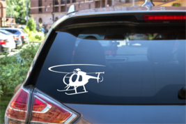 MD 500 Helicopter Sticker Decal, 9 Inch (Select your Color) - £6.98 GBP+