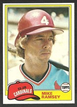 St Louis Cardinals Mike Ramsey RC Rookie Card 1981 Topps Baseball Card # 366 nr  - £0.37 GBP