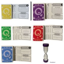Game Parts Pieces Quelf 2011 Spin Master Replacement Cards Timer Red Gre... - $4.99
