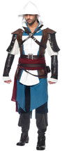 MEN&#39;S ASSASSIN&#39;S CREED EDWARD 9PC ADULT COSTUME COSPLAY VIDEO GAME ASSAS... - £208.46 GBP