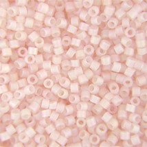 Miyuki Delicas 11/0, Tr Matte Pink Mist AB 868, 50g beads, peach pink - £12.55 GBP