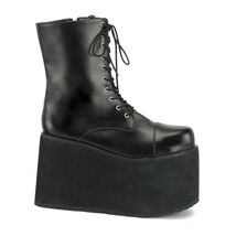 SALE MON10/B/PU Men&#39;s Black Monster Frankenstein Big Platform Costume Boots - $66.95