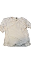 Women size 1x by Shannon Ford New York white knitted blouse - £4.23 GBP