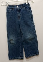 Blue Jeans Denim Boys Size 5T Regular Wrangler Straight  - £14.14 GBP