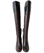Tory Burch Bowie Colorblock Over the Knee Boots Brown/Black Leather - Wo... - £189.57 GBP