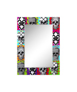 48 x 36 in. Sugar Skulls Rectangular Reverse Printed Tempered Glass Art ... - $404.58
