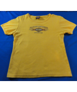 DISCONTINUED HARLEY DAVIDSON LATUS MOTORS GLADSTONE OREGON YELLOW WOMENS... - $387.19 MXN