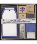 SNOWFLAKES GIFT TAG SET – By Plaid –2004 New, still sealed – Silver and ... - £7.90 GBP