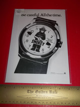 Home Treasure Paper 1984 Smokey Bear Wrist Watch Prevent Forest Fire Ad Decor - £11.20 GBP