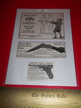 Home Treasure Paper Decor 1913 National Sportsman Gun Ad Luger Shotgun Powder - £11.20 GBP