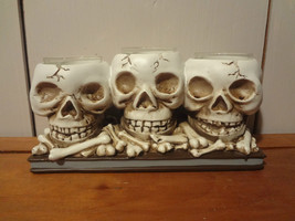 Skull Trio Tea Light Holder - $12.11