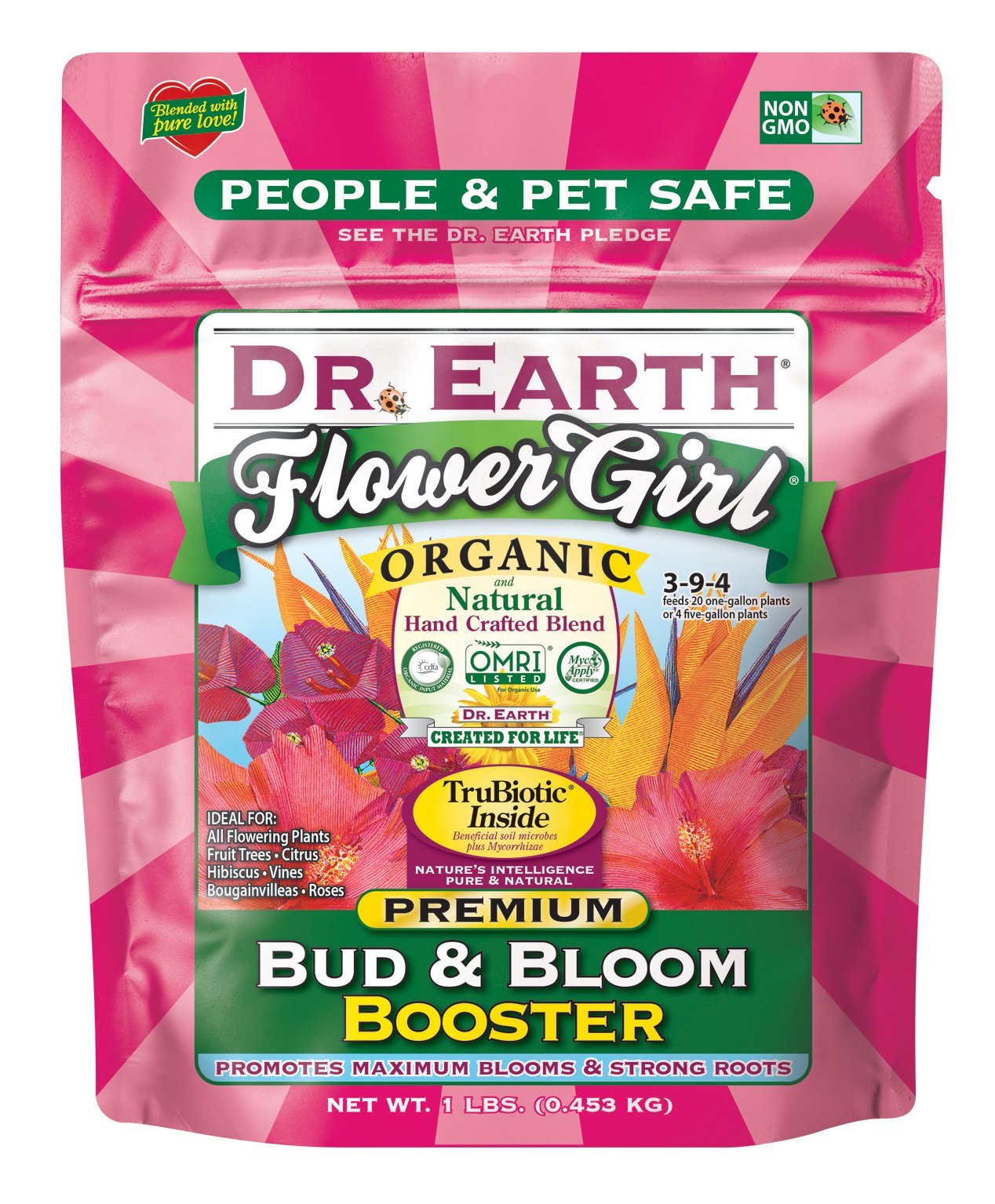 Dr. Earth 70792 1 lb 3-9-4 MINIS Flower Girl Fertilizer - $19.95