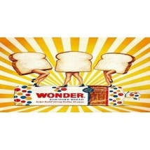 WONDER BREAD BILLBOARD GLOSSY STICKER 3&quot;x1.5&quot; - £3.15 GBP