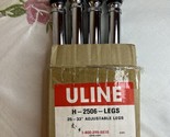 ULINE #H2506 Packing Table Leg Height Extenders Stainless Steel Adjustable - $14.01