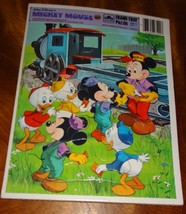 Mickey Mouse Train Tray Puzzle 1973 Children Made in U.S.A. Ages 3-7 Disney - £11.55 GBP
