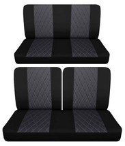 Fits 1960 Chevy Biscayne 2dr sedan Front 50-50 top and solid rear seat covers - $139.89
