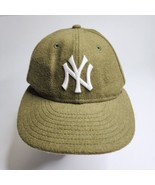 New Era New York Yankees 59Fifty Olive Green Fitted Baseball Cap Hat 7 1... - $39.55