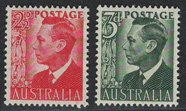 Australia 1951 Very Fine Mnh Stamps Scott # 232-233 - £0.70 GBP