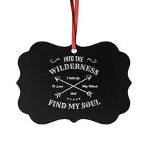 Personalized Aluminum Ornaments for Inspiration: Rustic Wilderness Quote... - £11.39 GBP+
