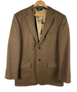 Pronto Uomo Couture 100% Lambswool Blazer Sport Coat Jacket Brown 42R Mens - $49.39