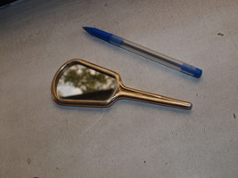 VINTAGE RARE  SOVIET USSR RUSSIAN ALUMINUM PURSE HAND MIRROR - $12.62 CAD