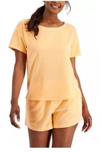 Jenni Women&#39;s Terry Cloth Crewneck Top-Juice Melon - £11.95 GBP