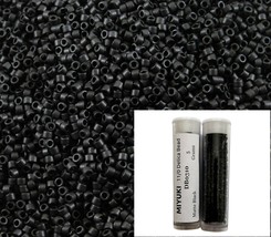 11/0 Miyuki DB0310 Matte Black Delica Seed Beads, 5 Grams Tube, DB310 DB... - £3.68 GBP