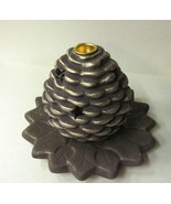 Candle Holder 2pc Pine Cone - £9.40 GBP