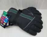SWANY Black Green Youth Medium 8-12 years snowboarding gloves reflective - $20.78
