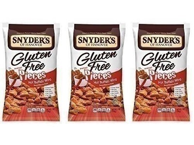 Snyder&#39;s of Hanover Gluten Free Hot Buffalo Wing Pretzels 7oz (3 bags) - $21.77