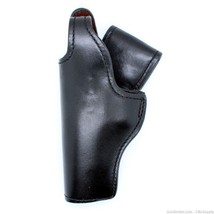 LH S&amp;W 645 5&quot; Black Plain Leather Gould &amp; Goodrich Duty Holster - £22.72 GBP