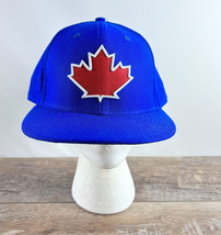 Toronto Blue Jays New Era 59Fifty Fitted Baseball Hat Blue Maple Leaf Size 7 5/8 - £19.77 GBP
