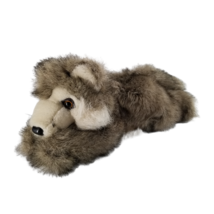 Purr-fection Husky Wolf Dog Plush Stuffed Animal Toy MJC Vintage Purrfec... - $13.44