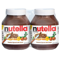  2Pk Ferrero Nutella Hazelnut Spread With Cocoa 33.5 oz Large Jar  - £20.60 GBP