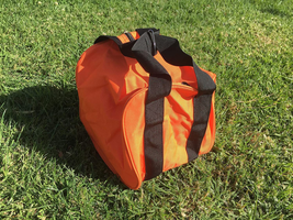 Extra Heavy Duty Nylon Bocce Bag Outdoor Orange With Black Handles NEW - £56.24 GBP