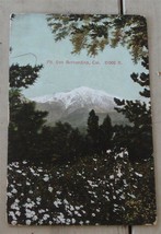Vintage Color LithographPostcard, Mt. San Bernardino Cal. 11,000 ft. GOOD COND - £2.32 GBP