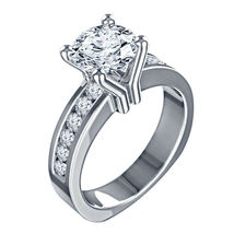 Valentine Day 14K White Gold Over Round Diamond Engagement Ring 1.30 CT D/VVS1 - £53.35 GBP