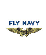 Naval Flight Officer Fly Navy NFO Wings Aviator Military Embroidered Pol... - $664.31 MXN+