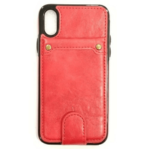 PU Leather Wallet Multi Card Holding Case Cover for iPhone XR 6.1″ RED - £4.59 GBP