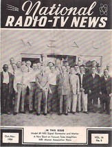 National Radio Tv News October November 1954 Technical Newsletter - £7.86 GBP