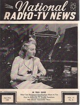 National RADIO-TV News April-May 1957 Technical Newsletter - £7.89 GBP